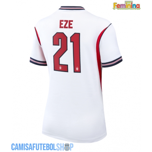 Camisa de time de futebol Inglaterra Eberechi Eze #21 Replicas 1º Equipamento Feminina Mundo 2026 Manga Curta